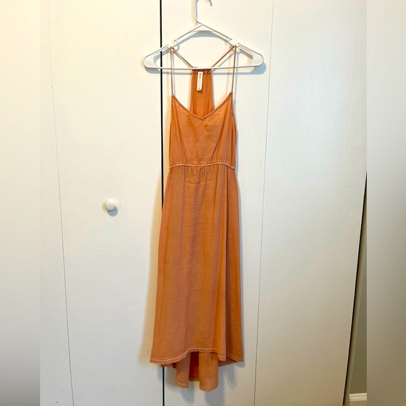 NWOT Anthropologie Daily Practice Soft Pink/Peach Sheer Summer Dress Size 6 - Picture 7 of 8